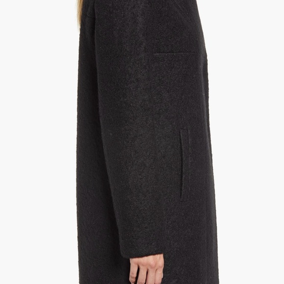 Kenneth Cole New York Double Breasted Bouclé Coat - Dark Ivy Green - Picture 3 of 4